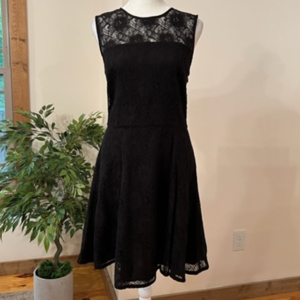 Banana Republic Black Lace Cocktail Dress, size 8